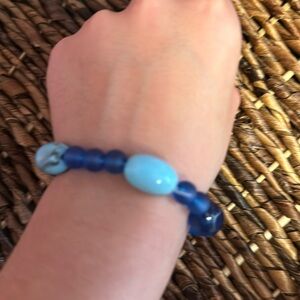 blue bracelet